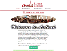 Tablet Screenshot of antiochbaptist-mtairyga.net